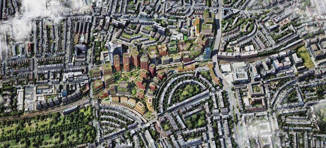 Earls Court Aerialview