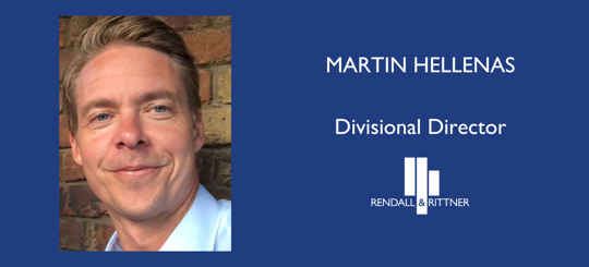 Rendall & Rittner Promotes New Divisional Director, Martin Hellenas