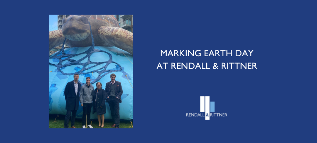 Edwin Rendall Marking Earth Day at Rendall & Rittner | Rendall & Rittner